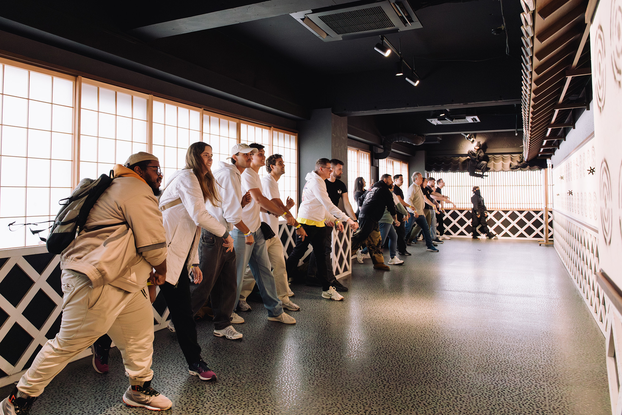 Ninja star throwing experience for team building in Japan